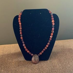 Brown Gemstone Necklace